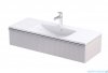 Oristo Etna Konsola podumywalkowa wisząca Ryflowana 120x45x25 piaskowy mat OR52-SD1S-120-10R